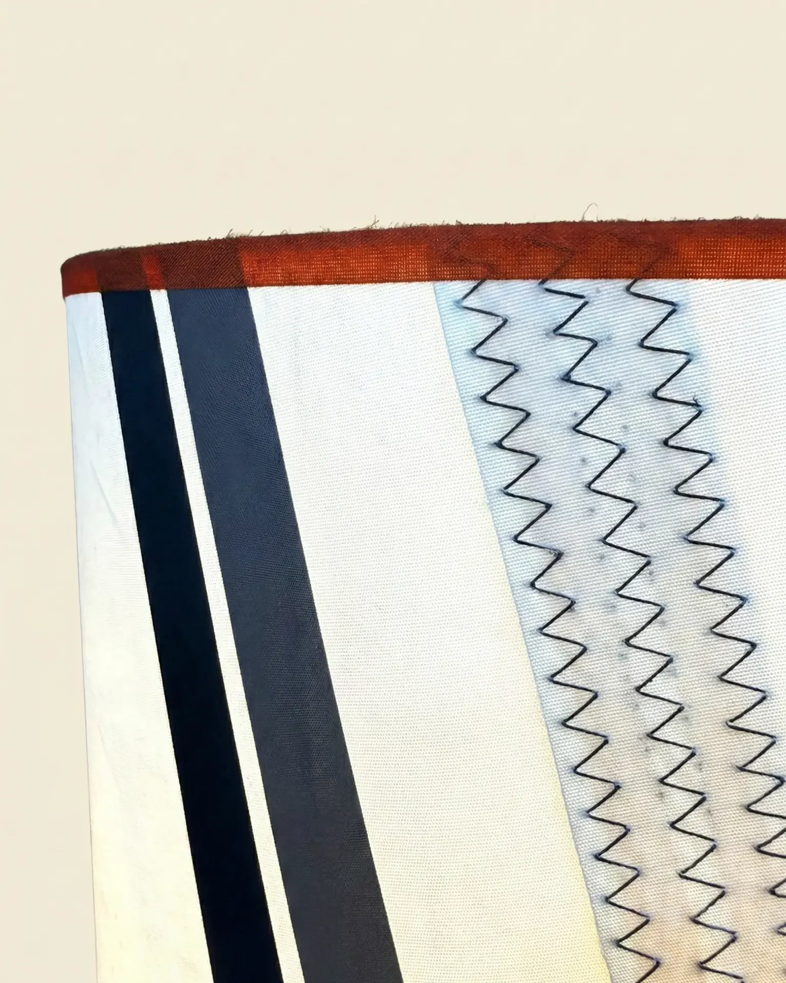 Babord Lamp in colourful recycled boat sail, OÈST Ateliers, Landes - view 2