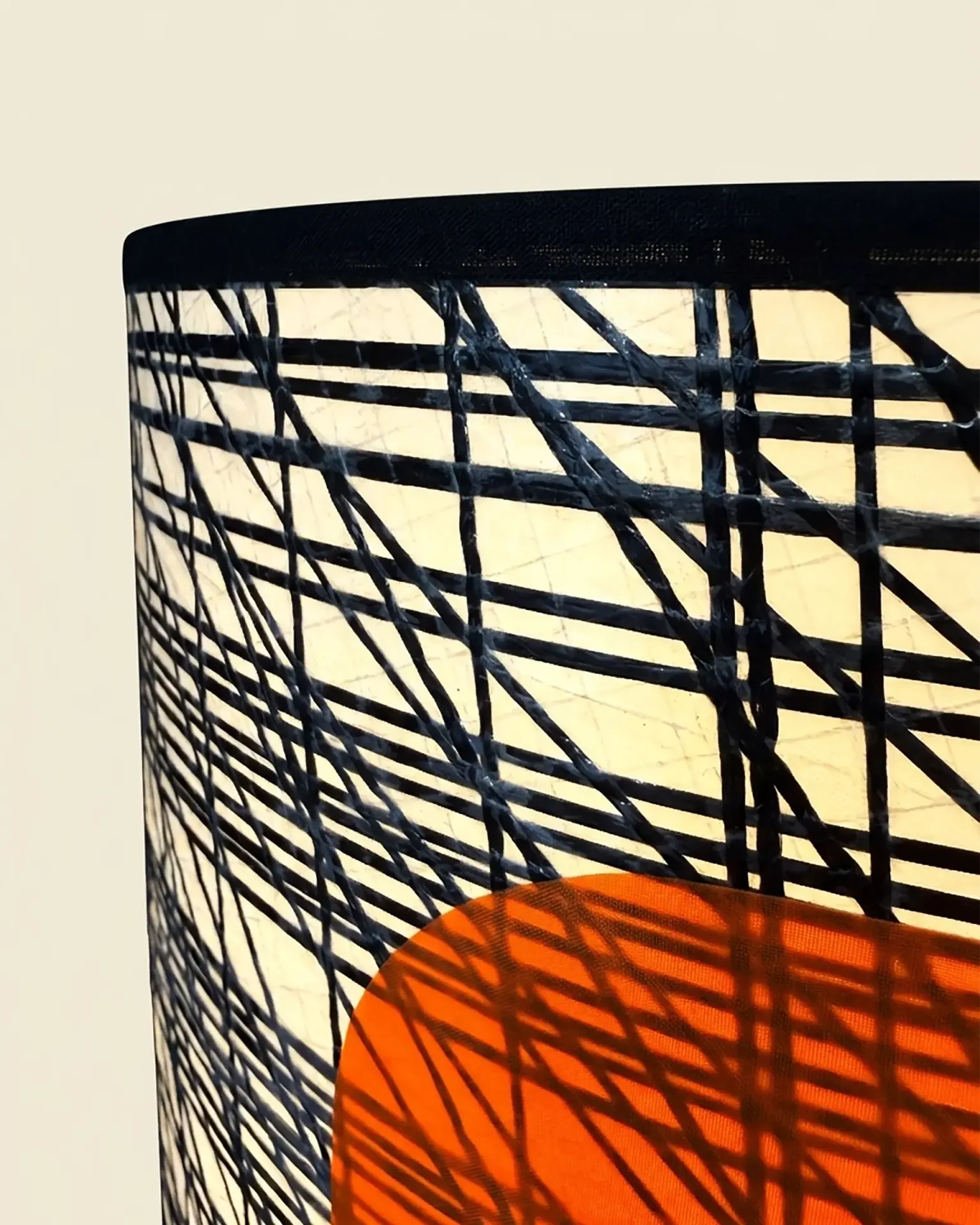 Babord Lamp in colourful recycled boat sail, OÈST Ateliers, Landes - view 2