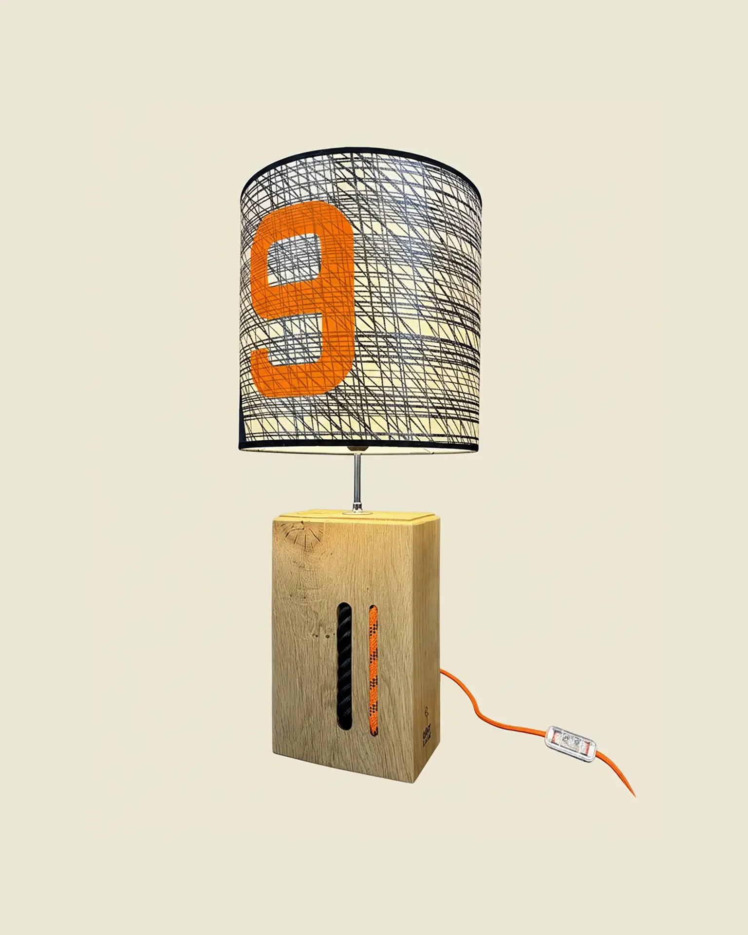 Babord Lamp in colourful recycled boat sail, OÈST Ateliers, Landes - view 6
