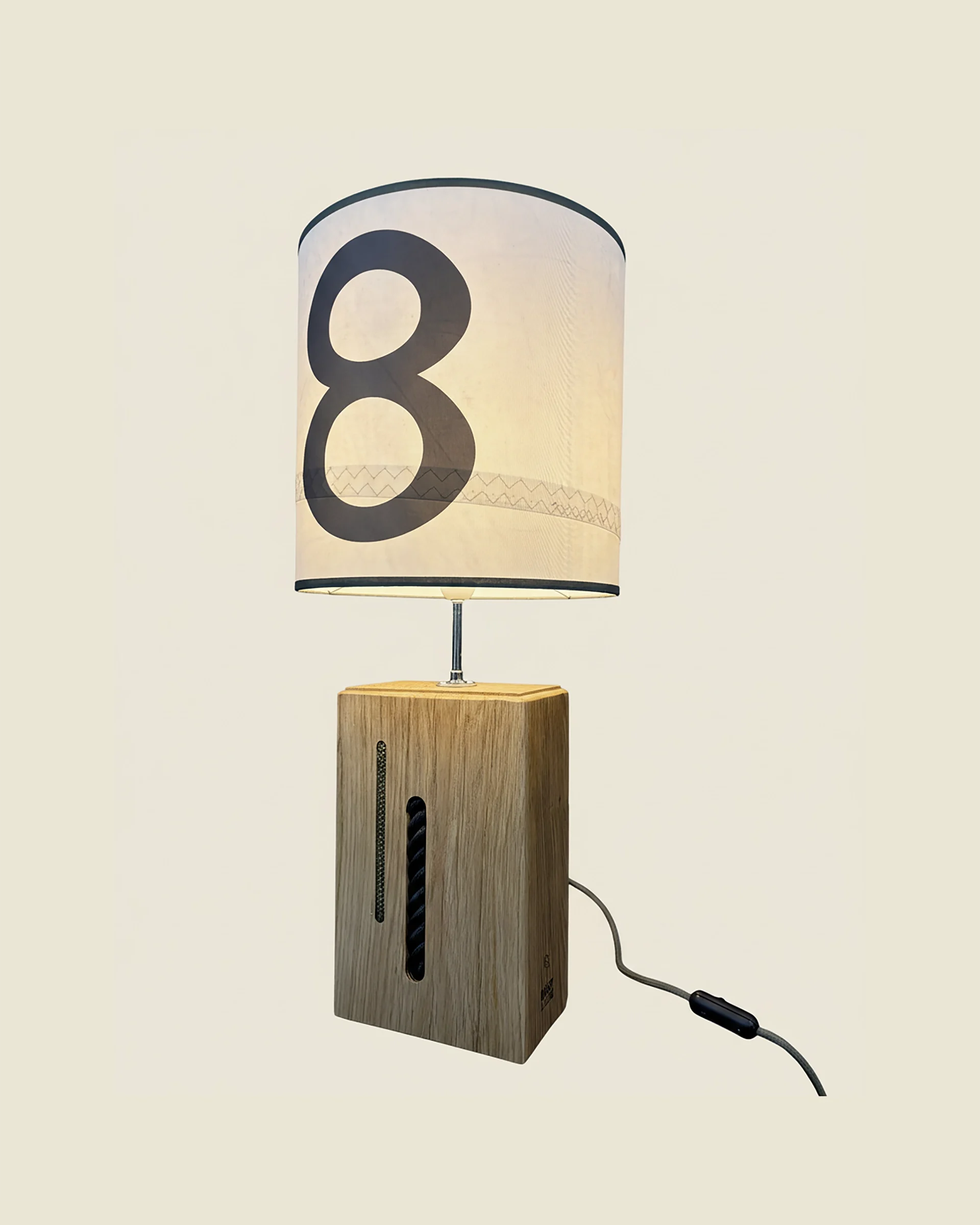 Babord Lamp in colourful recycled boat sail, OÈST Ateliers, Landes - view 5