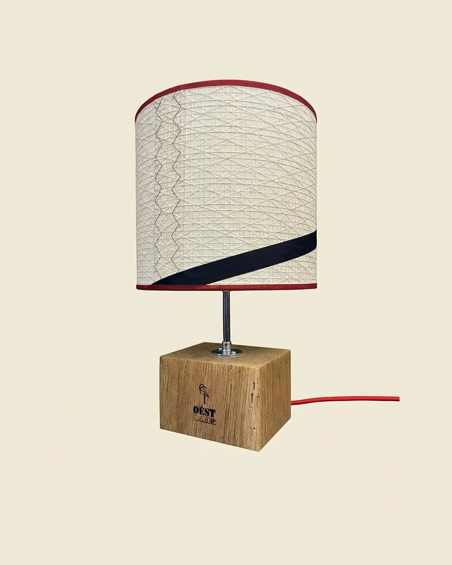 Mini Transat Lamp in recycled boat sail, OÈST Ateliers, Landes - view 4