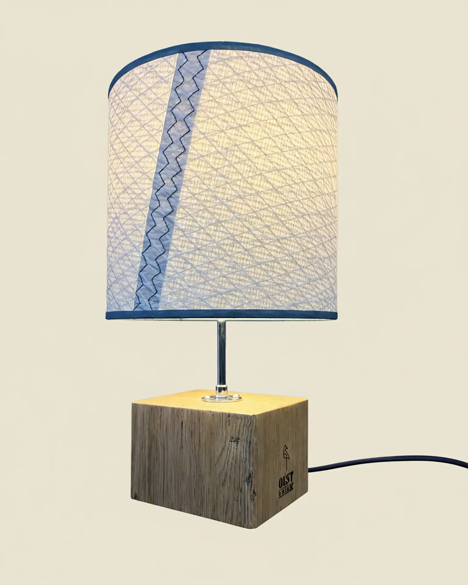 Mini Transat Lamp in recycled boat sail, OÈST Ateliers, Landes - view 3