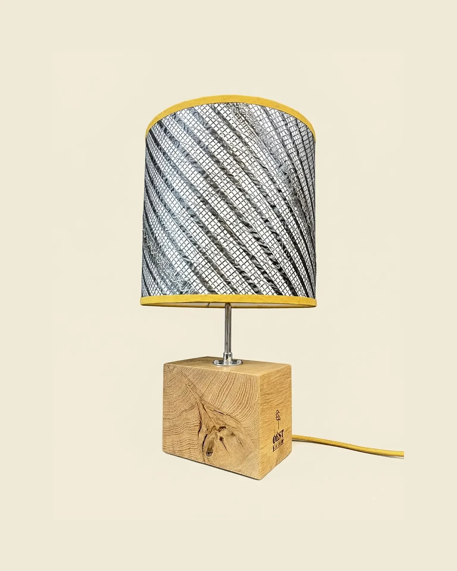 Mini Transat Lamp in recycled boat sail, OÈST Ateliers, Landes