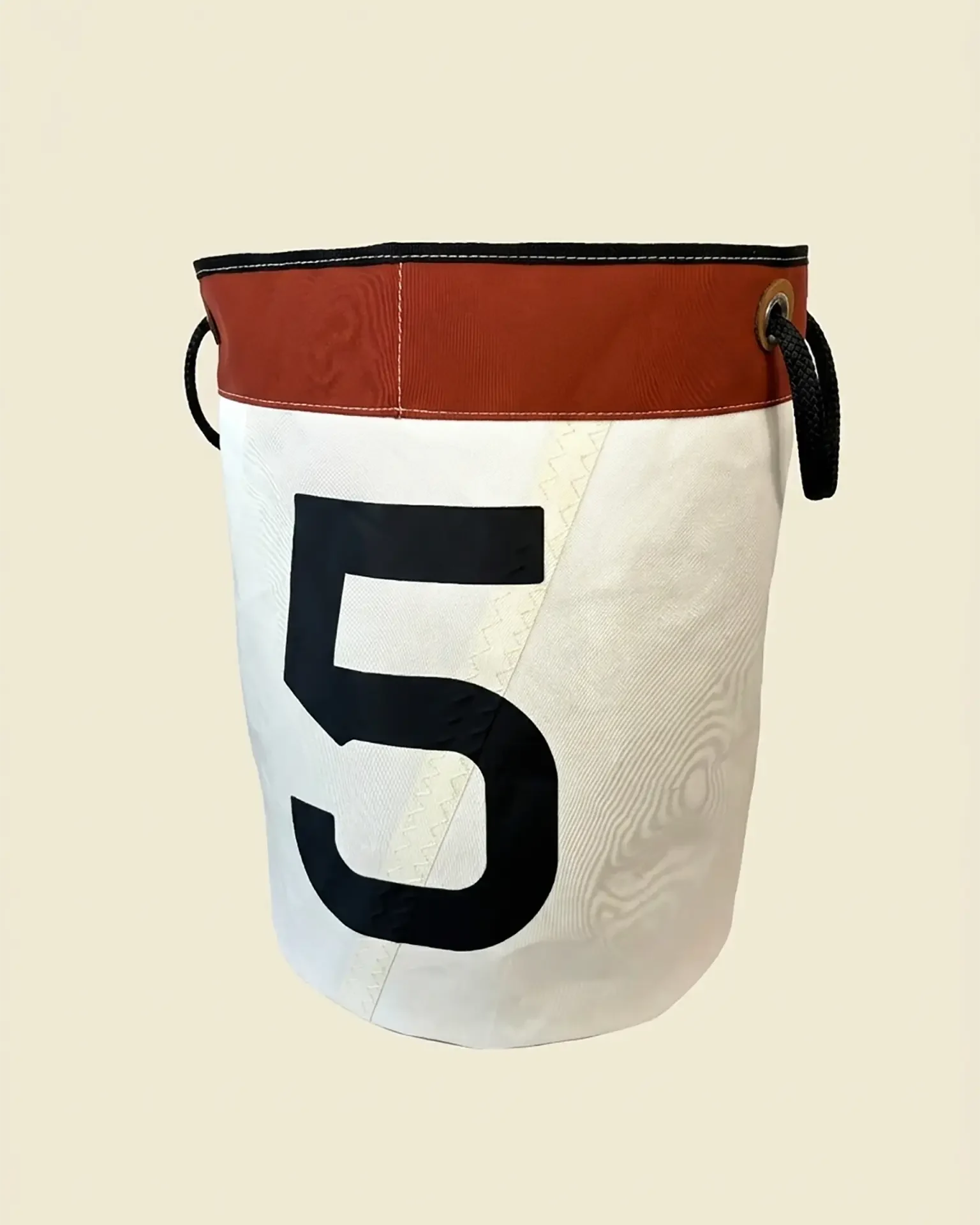 Bravo Basket in recycled boat sail and marine rope, OÈST Ateliers