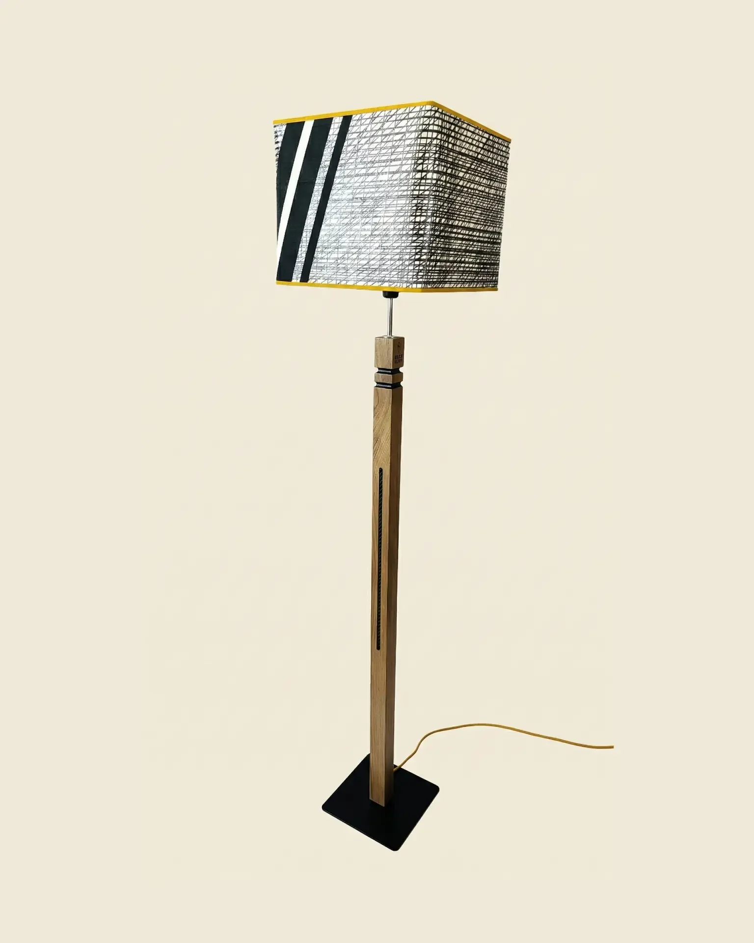 Île Noire Lighthouse - lighthouse lamp in recycled boat sail, OÈST Ateliers