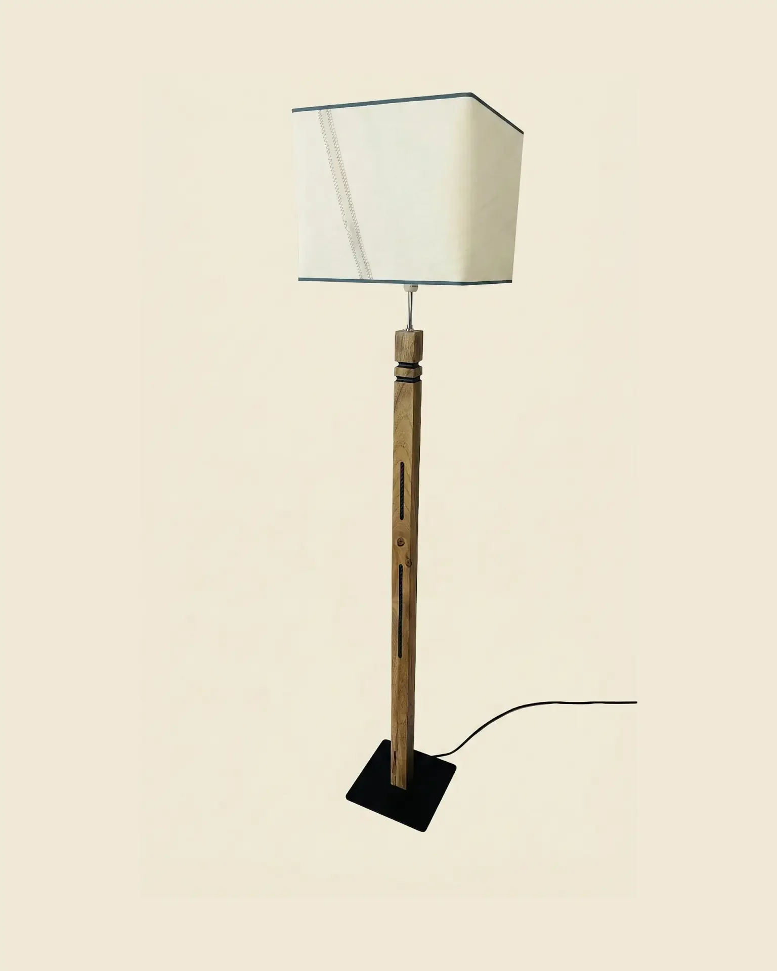 Pierres Noires Lighthouse - lighthouse lamp in recycled boat sail, OÈST Ateliers