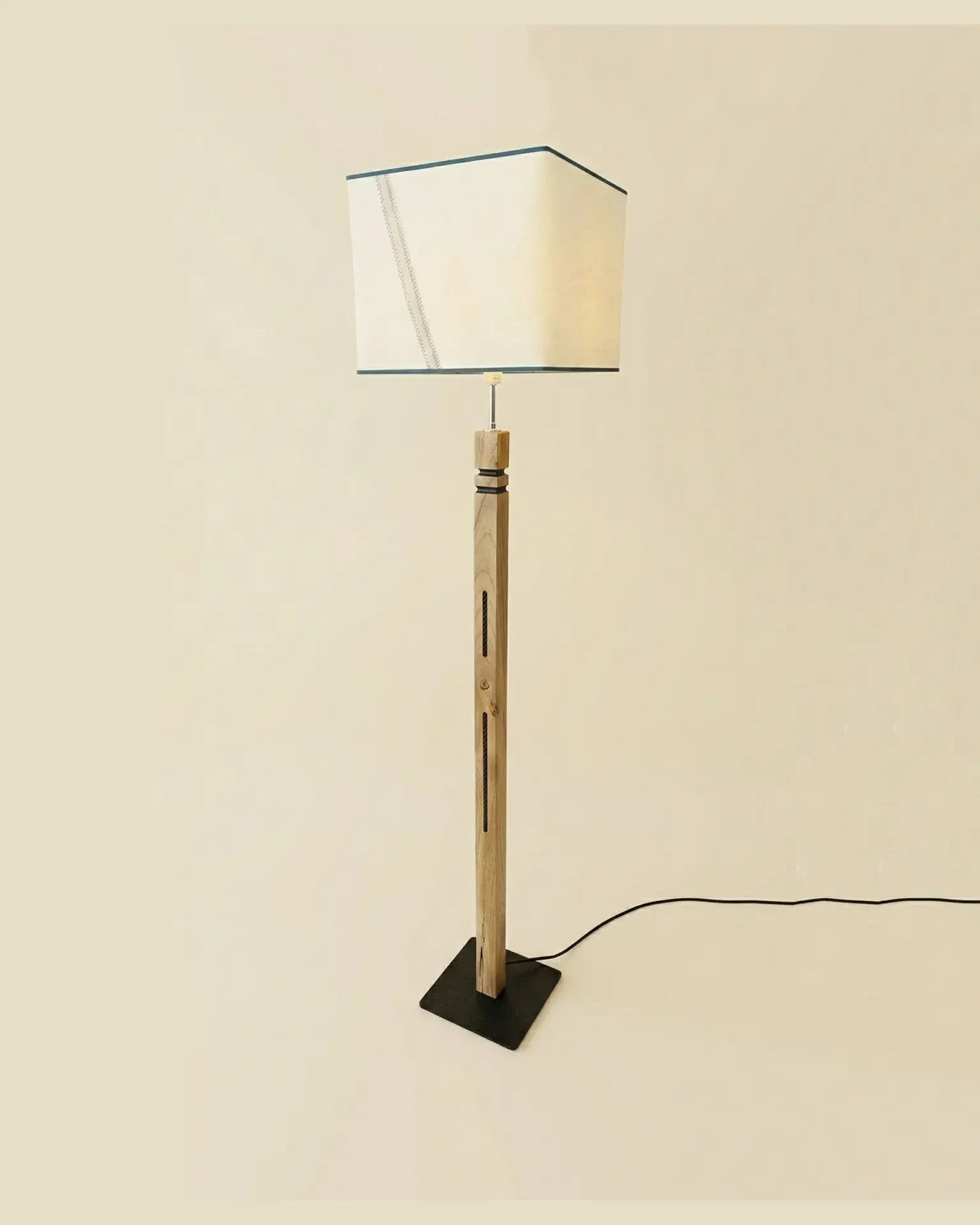 Pierres Noires Lighthouse - lighthouse lamp in recycled boat sail, OÈST Ateliers - view 7