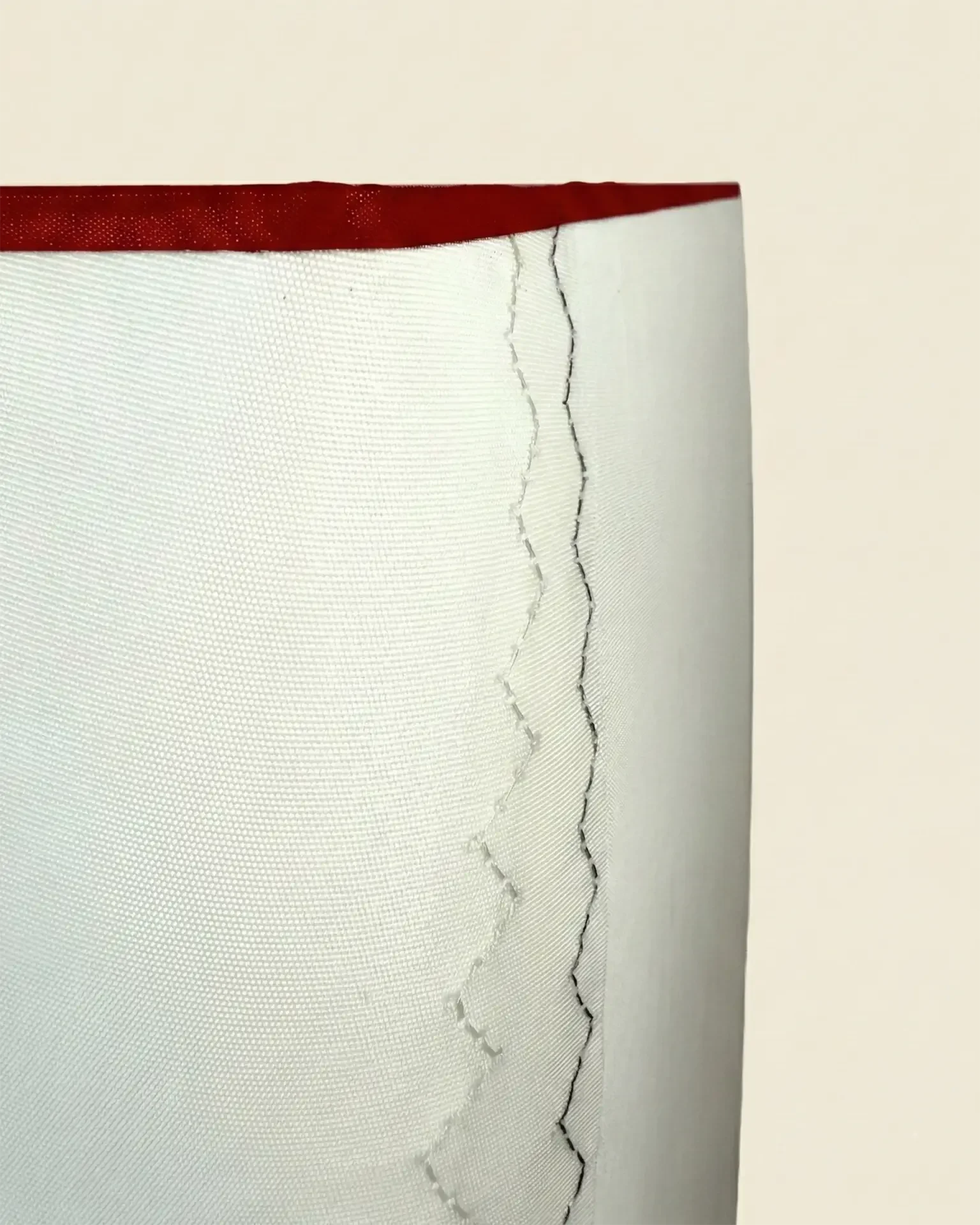 Pendant lampshade in recycled boat sail, OÈST Ateliers, Landes - view 2