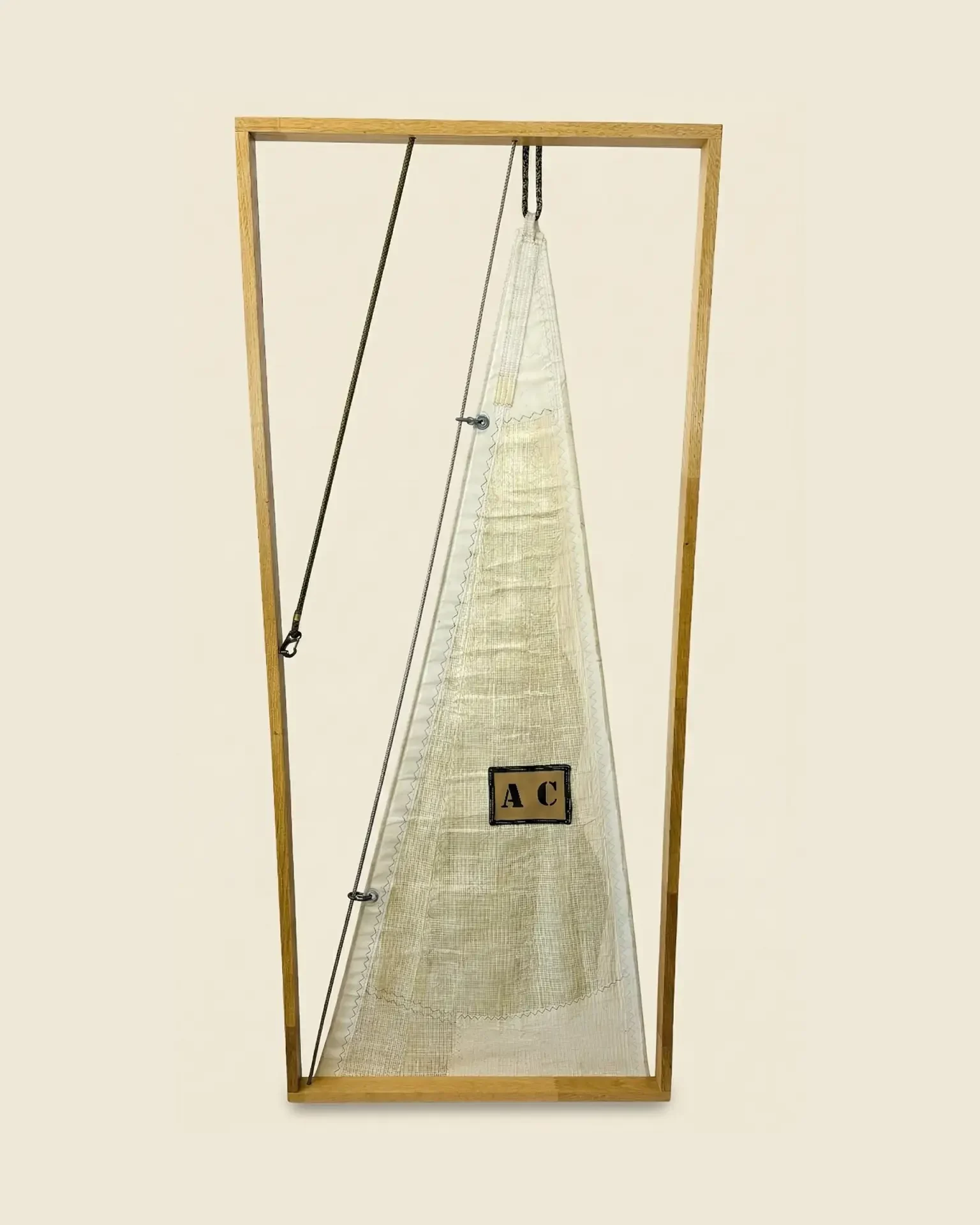Picture Head AC - wall picture in recycled boat sail, OÈST Ateliers