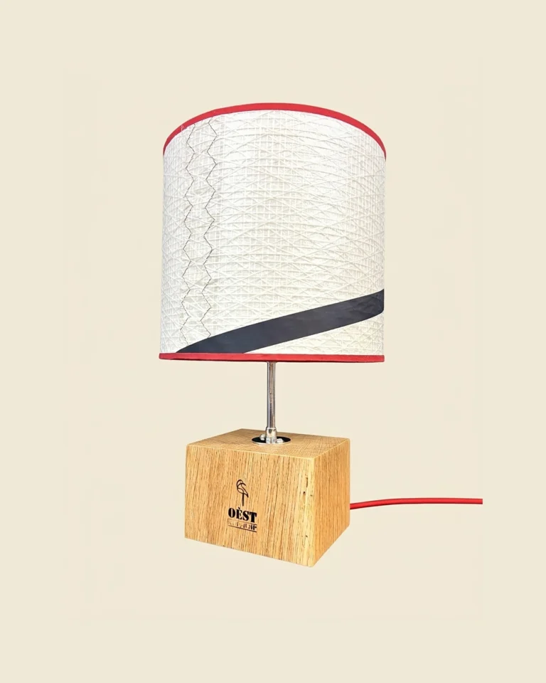 Lampe Mini Transat en voile de bateau recyclée OÈST Ateliers Landes